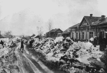 Так выглядел проспект Ленина в 1964 году — вид с высоты, зимой.